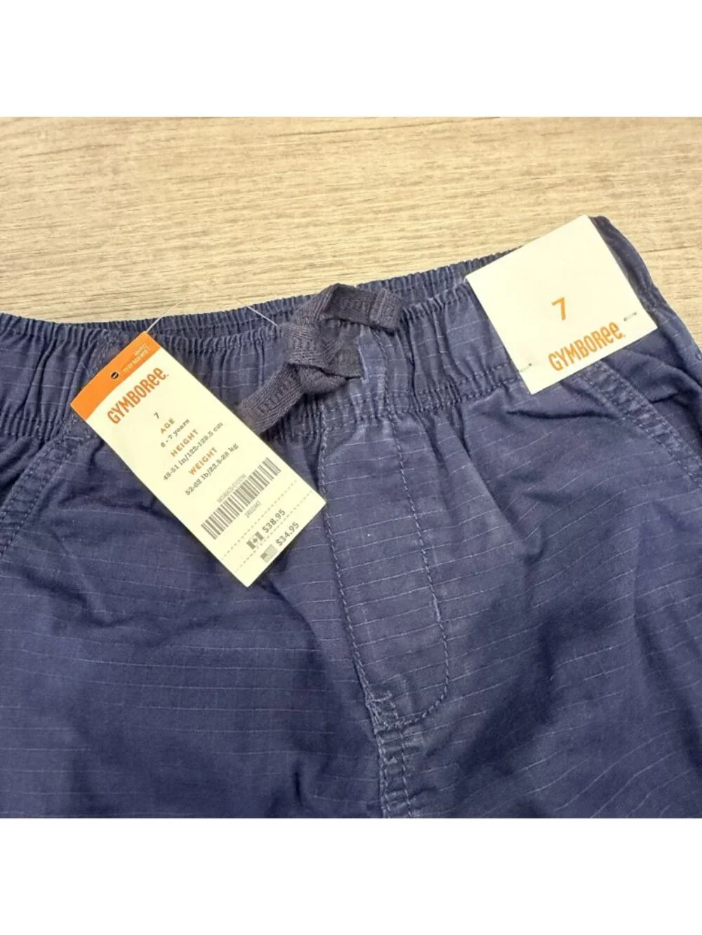Gymboree Boys Youth 7 Navy Blue Lined Straight Leg Pants